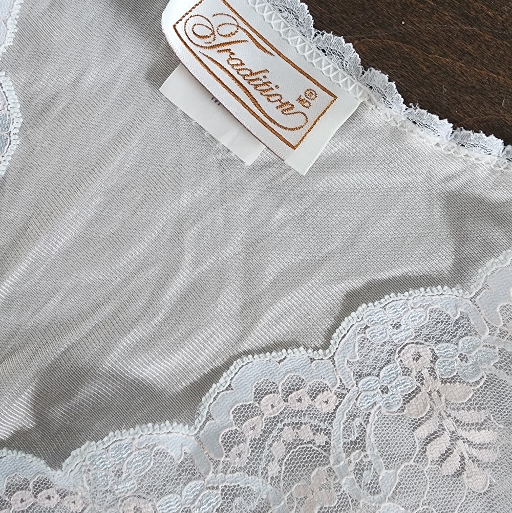 Vintage Lace Pink Nightie Slip Nightgown - Picture 10 of 11